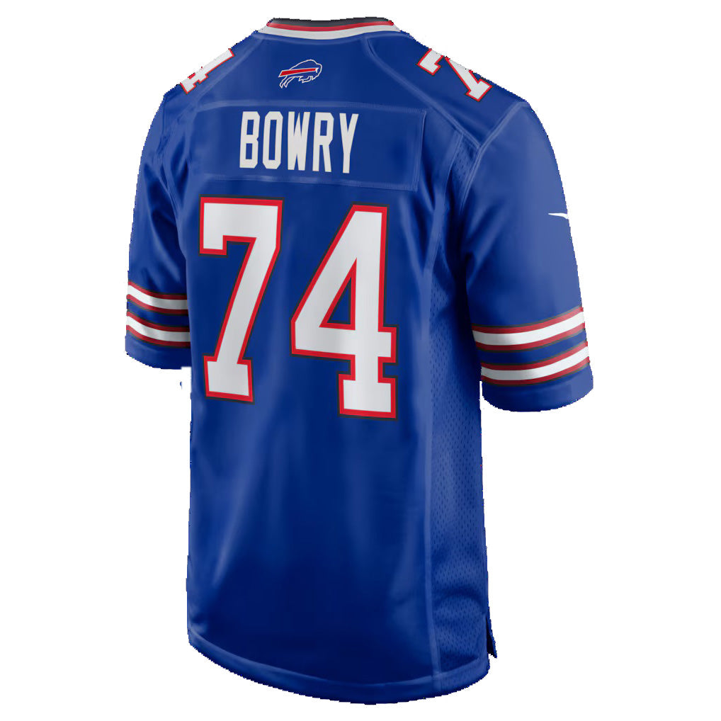 B.Bills #74 Jude Bowry Royal HeidiMiller Team Game Jersey