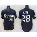 Texas Rangers #28 Jonah Heim Black HeidiMiller Gothic Mexico 2025 Vapor Premier Limited Stitched Jersey