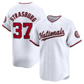 Washington Nationals #37 Stephen Strasburg White HeidiMiller Home Limited Player Jersey