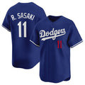 Los Angeles Dodgers #11 Roki Sasaki Royal HeidiMiller 2025 Alternate Limited Stitched Jersey