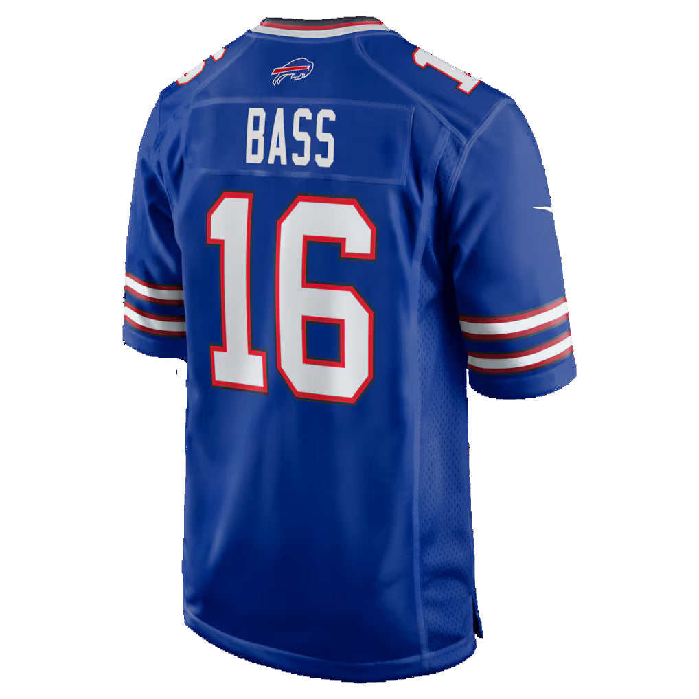 B.Bills #16 Tyler Bass Royal HeidiMiller Team Game Jersey