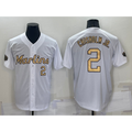 Miami Marlins #2 Jazz Chisholm Jr Number White HeidiMiller 2022 All Star Stitched Cool Base Jersey