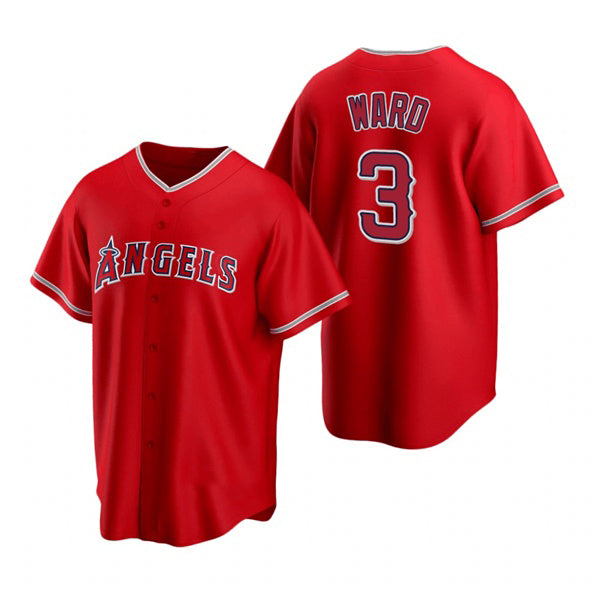 Los Angeles Angels #3 Waylor Ward Red HeidiMiller Cool Base Stitched Jersey