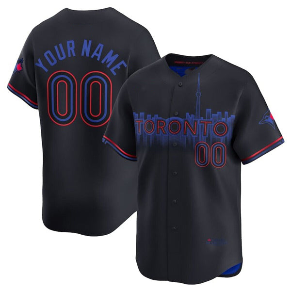 Custom Toronto Blue Jays Active Player Black HeidiMiller 2024 City Connect Limited Stitched Jersey