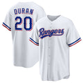 Texas Rangers #20 Ezequiel Duran White HeidiMiller Home Replica Jersey
