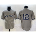 New York Yankees #12 Trent Grisham Grey HeidiMiller Cool Base Stitched Jersey