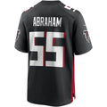 A.Falcons #55 John Abraham Black HeidiMiller Game Retired Player Jersey