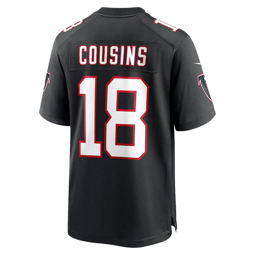 A.Falcons #18 Kirk Cousins Black HeidiMiller Alternate Game Player Jersey
