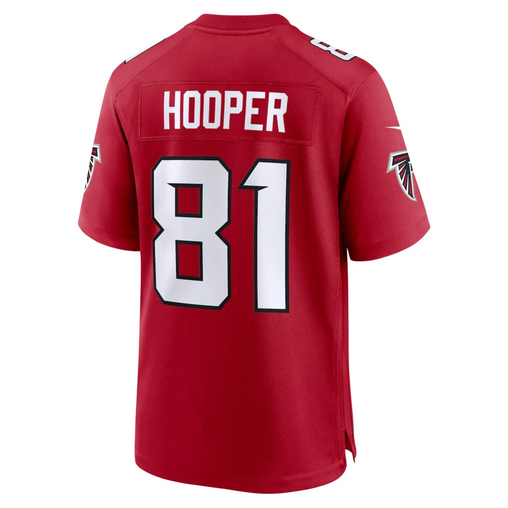 A.Falcons #81 Austin Hooper Red HeidiMiller Team Game Jersey