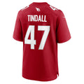 A.Cardinals #47 Channing Tindall HeidiMiller Cardinal Team Game Jersey