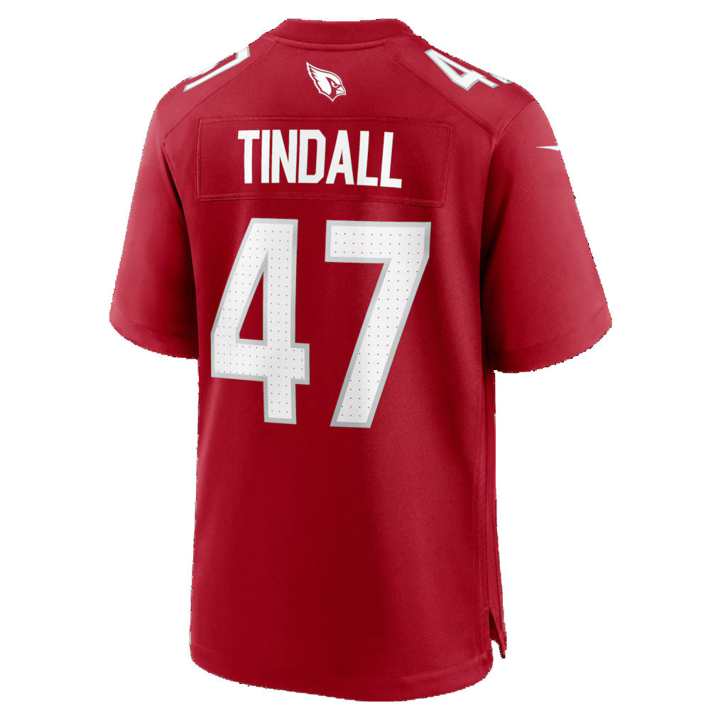 A.Cardinals #47 Channing Tindall HeidiMiller Cardinal Team Game Jersey