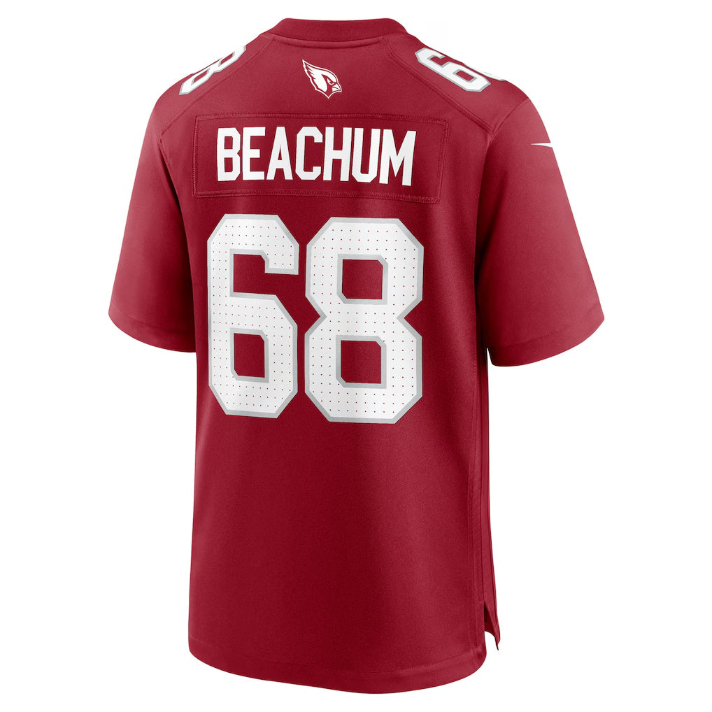 A.Cardinals #68 Kelvin Beachum Cardinal HeidiMiller Team Game Jersey