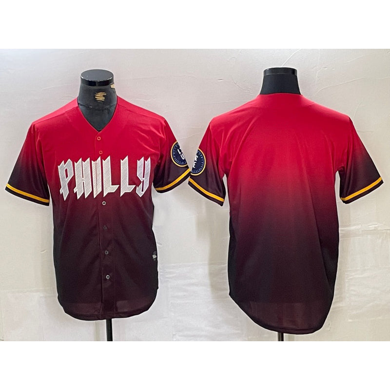 Philadelphia Phillies Blank Red Black HeidiMiller 2024 City Connect Limited Stitched Jersey