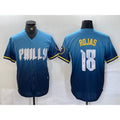 Philadelphia Phillies #18 Johan Rojas Blue HeidiMiller 2024 City Connect Limited Stitched Jersey