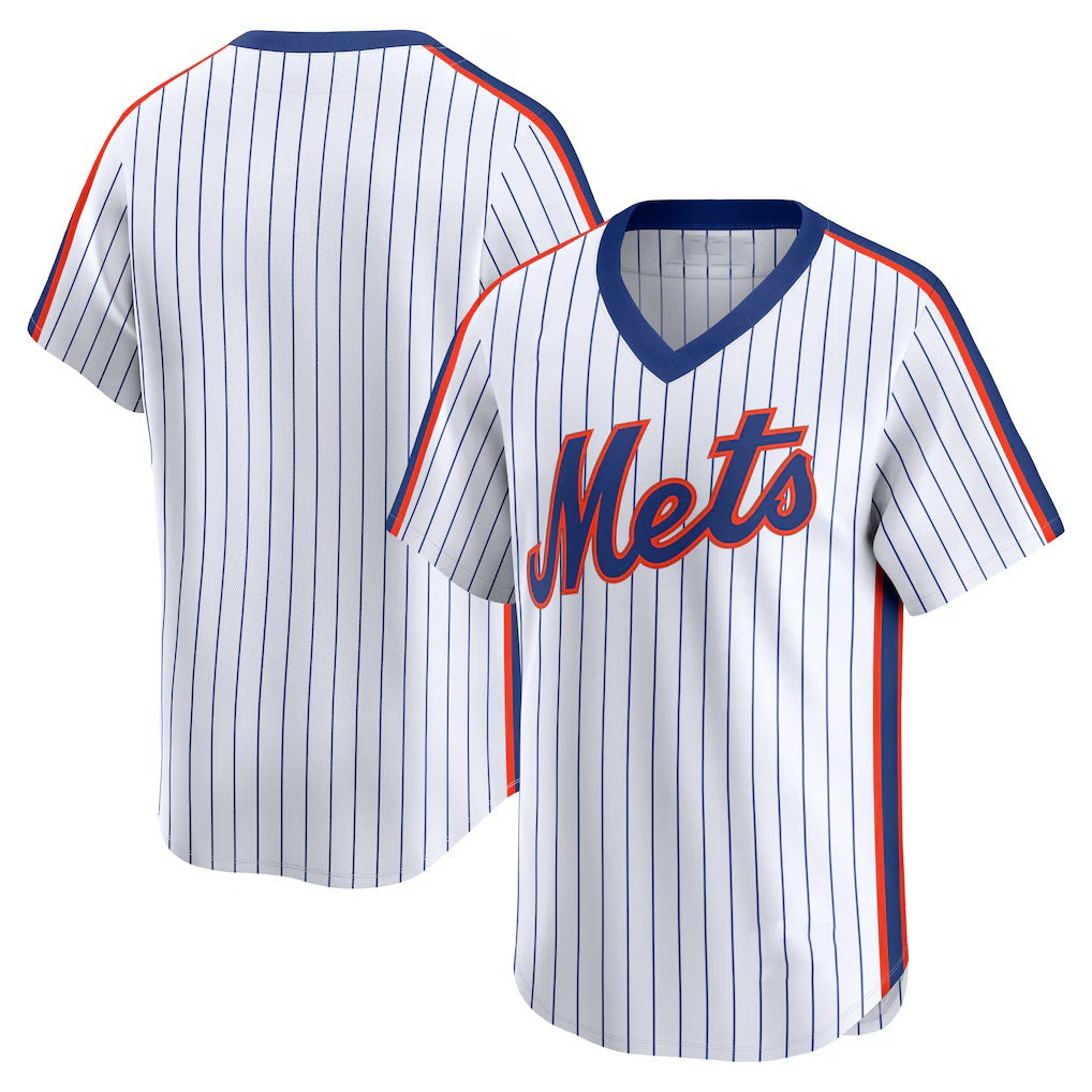 New York Mets White HeidiMiller Throwback Cooperstown Collection Limited Jersey