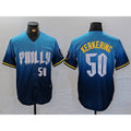 Philadelphia Phillies #50 Orion Kerkering Number Blue HeidiMiller 2024 City Connect Limited Stitched Jersey