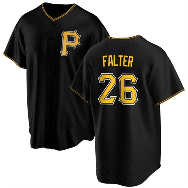 Pittsburgh Pirates #26 Bailey Falter Black HeidiMiller Cool Base Stitched Jersey