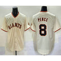 San Francisco Giants #8 Hunter Pence Cream HeidiMiller Limited Stitched Jersey