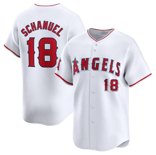 Los Angeles Angels #18 Nolan Schanuel White HeidiMiller Home Limited Stitched Jersey