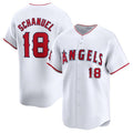Los Angeles Angels #18 Nolan Schanuel White HeidiMiller Home Limited Stitched Jersey