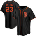 San Francisco Giants #23 Kris Bryant Black HeidiMiller Cool Base Jersey