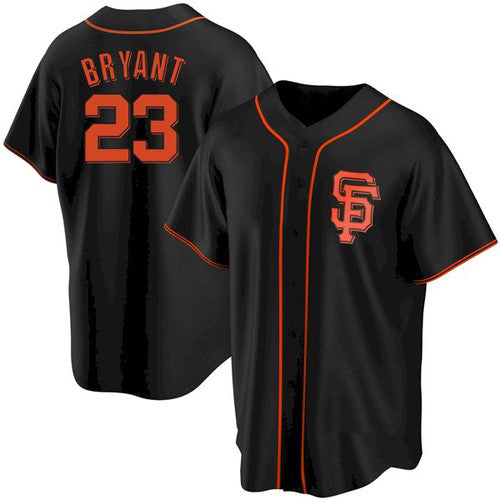 San Francisco Giants #23 Kris Bryant Black HeidiMiller Cool Base Jersey