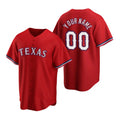Custom Texas Rangers Red HeidiMiller 2020 Stitched Cool Base Jersey