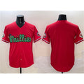 Philadelphia Phillies Blank Red HeidiMiller Phanatic Limited Stitched Jersey