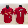 St. Louis Cardinals #1 Ozzie Smith Red HeidiMiller 2024 City Connect Limited Stitched Jersey