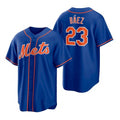 New York Mets #23 Javier Baez Royal HeidiMiller Replica Alternate Jersey