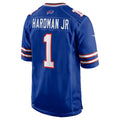 B.Bills #1 Mecole Hardman Royal HeidiMiller Team Game Jersey