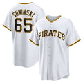 Pittsburgh Pirates #65 Jack Suwinski White HeidiMiller Home Replica Jersey
