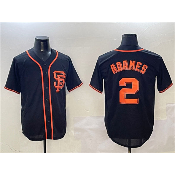 San Francisco Giants #2 Willy Adames Black HeidiMiller Cool Base Stitched Jersey