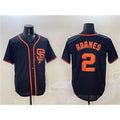 San Francisco Giants #2 Willy Adames Black HeidiMiller Cool Base Stitched Jersey