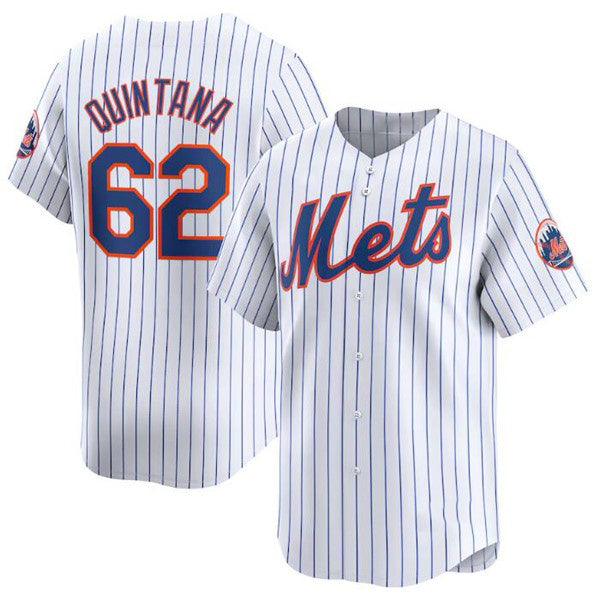 New York Mets #62 Jose Quintana White HeidiMiller 2024 Home Limited Stitched Jersey