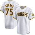 San Diego Padres #75 Robert Suarez White HeidiMiller 2024 Home Limited Stitched Jersey