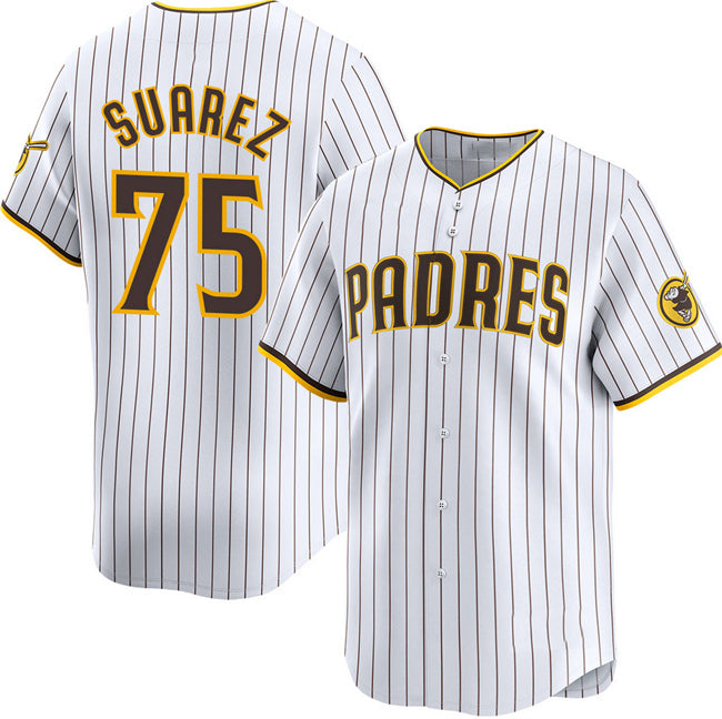 San Diego Padres #75 Robert Suarez White HeidiMiller 2024 Home Limited Stitched Jersey