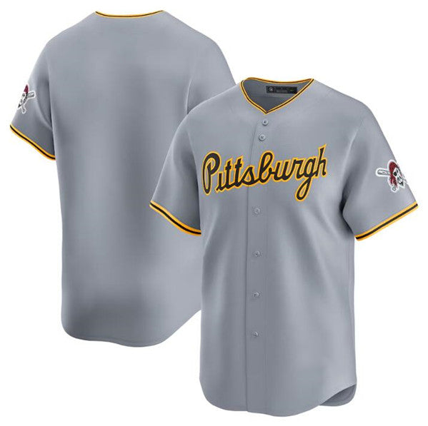 Pittsburgh Pirates Blank Gray HeidiMiller Away Limited Stitched Jersey