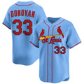 St. Louis Cardinals #33 Brendan Donovan Blue HeidiMiller Alternate Limited Stitched Jersey