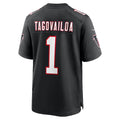 A.Falcons #1 Tua Tagovailoa Black HeidiMiller Alternate Game Jersey
