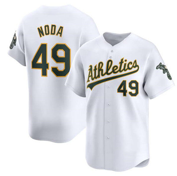 Oakland Athletics #49 Ryan Noda White HeidiMiller Home Limited Stitched Jersey