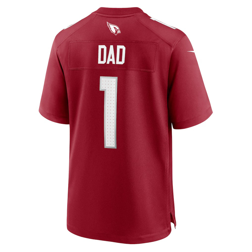 A.Cardinals Number #1 Dad Cardinal HeidiMiller Game Jersey