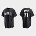 San Diego Padres #71 Josh Hader Black White HeidiMiller Collection Jersey