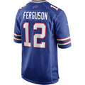 B.Bills #12 Joe Ferguson Royal HeidiMiller Game Retired Player Jersey