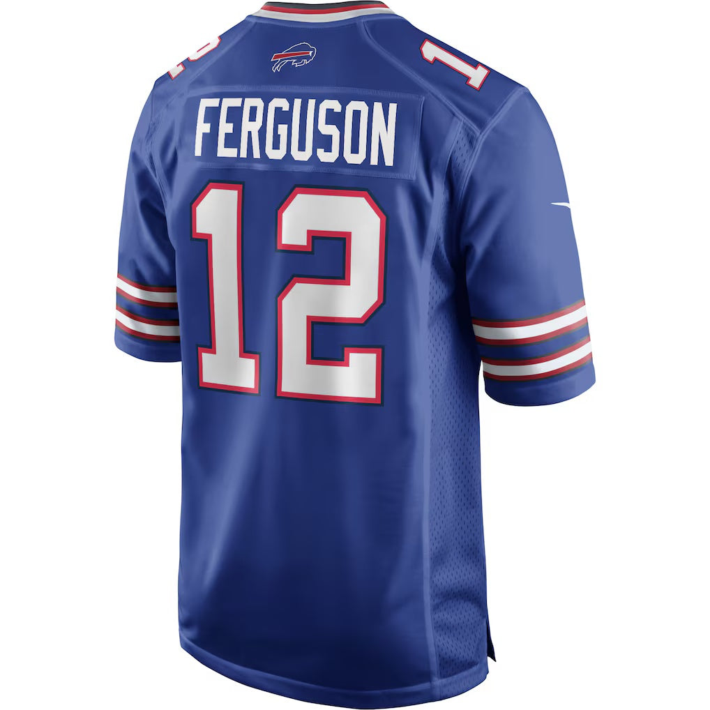 B.Bills #12 Joe Ferguson Royal HeidiMiller Game Retired Player Jersey