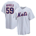 New York Mets #59 Sean Manaea White HeidiMiller Home Replica Jersey