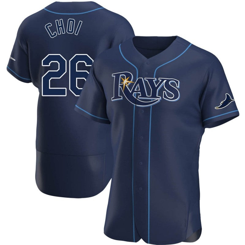 Tampa Bay Rays #26 Ji-Man Choi Navy HeidiMiller Alternate Jersey