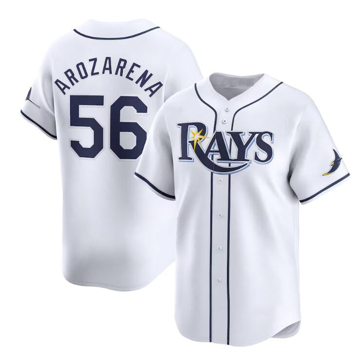 Tampa Bay Rays #56 Randy Arozarena White HeidiMiller Home Limited Stitched Jersey