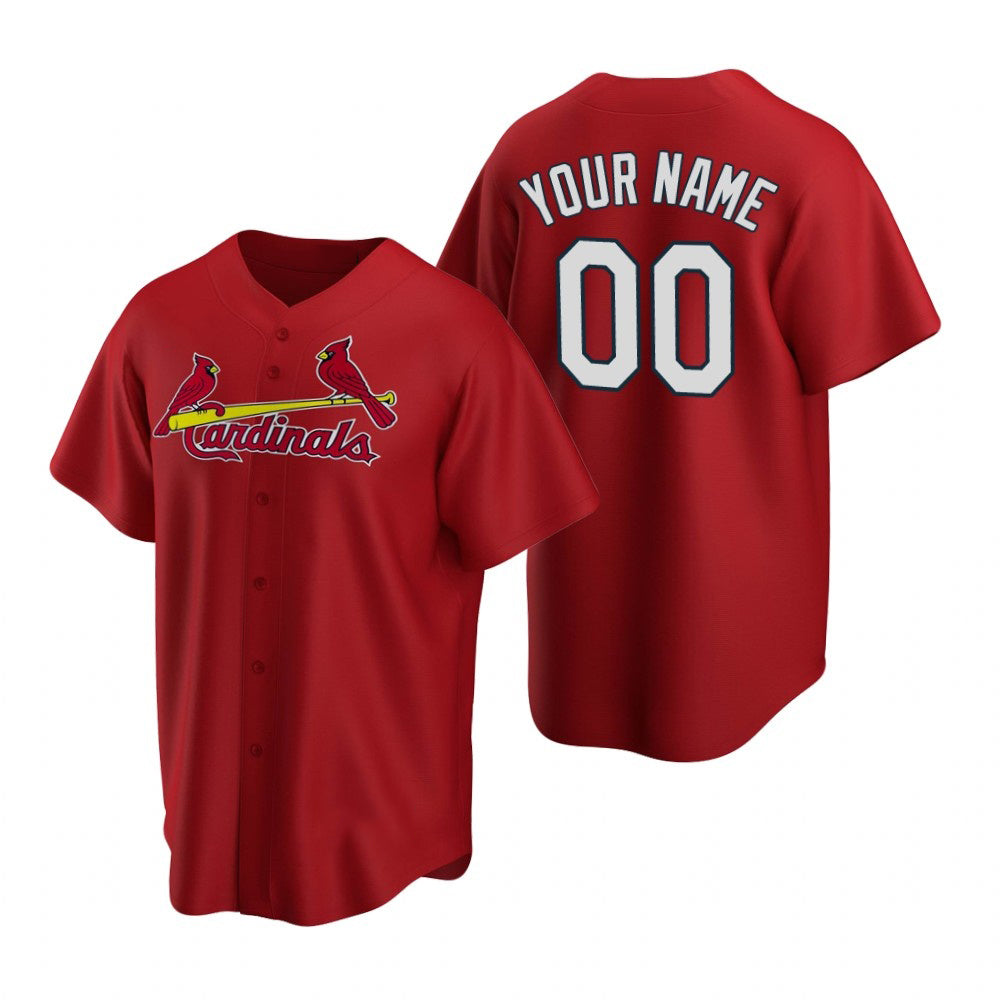 Custom St. Louis Cardinals Red HeidiMiller Stitched Cool Base Jersey