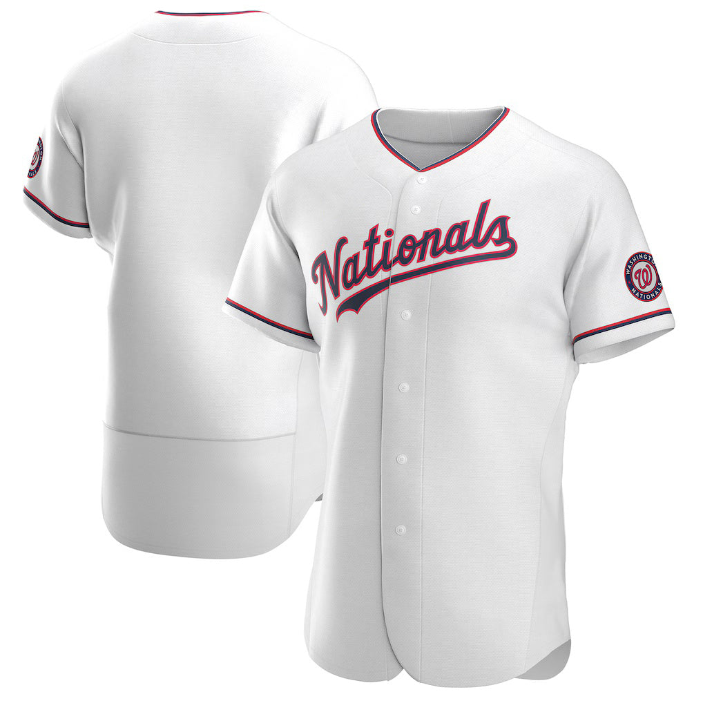 Washington Nationals White HeidiMiller Alternate Authentic Team Jersey